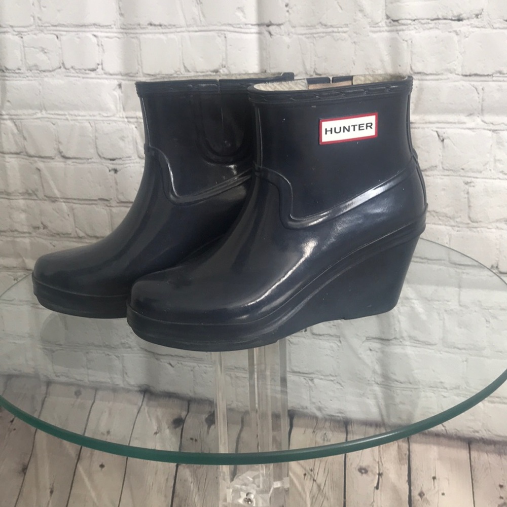 Hunter rain wedge boots